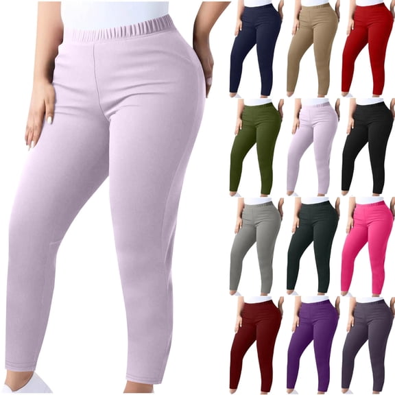 Women's Pants Yoga Leisure Plus Size Yoga Long Pants Drawstring Elastic Waist Womens Trousers Long Straight Pants