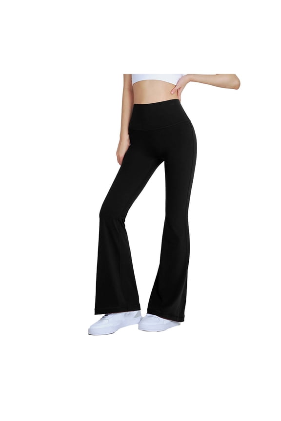 Women's Pants for Work,Women's High Waist Bootcut Yoga Pants Tummy Control Workout Flare Leggings