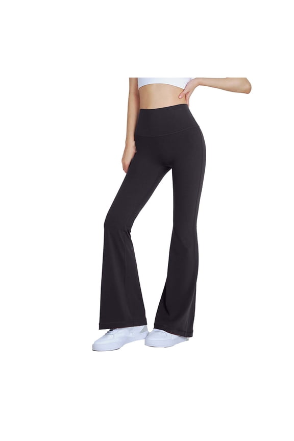 Women's Pants for Work,Women's High Waist Bootcut Yoga Pants Tummy Control Workout Flare Leggings