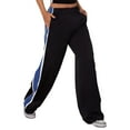 thumbnail image 1 of Women’s Parachute Jogger Pants – Elastic Waist, Baggy Wide‑Leg Cargo Track Sweatpants, Plus Sizes, 1 of 7