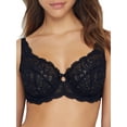 thumbnail image 1 of Women's Paramour by Felina Peridot Lace Bra 115073 Color: Black Size: 34 DDD, 1 of 2