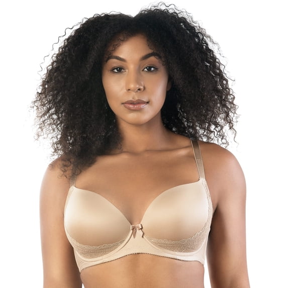 Parfait Casey Full Bust Padded Plunge T-Shirt Bra, E. Nude, 38D