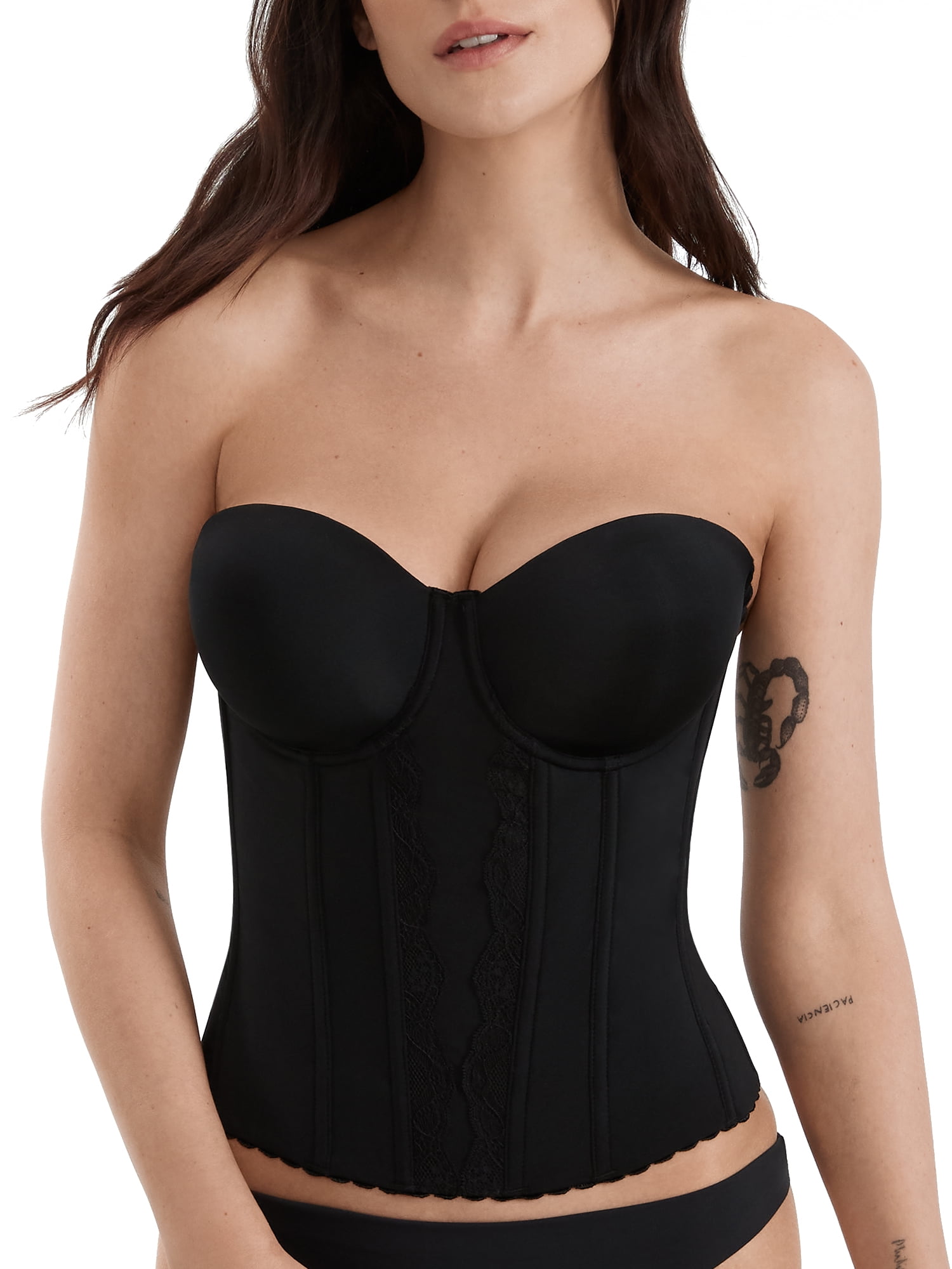 Parfait Elissa Longline Bra, Size 32E In Black – Supportive Underwire Longline Bra, Hand Wash