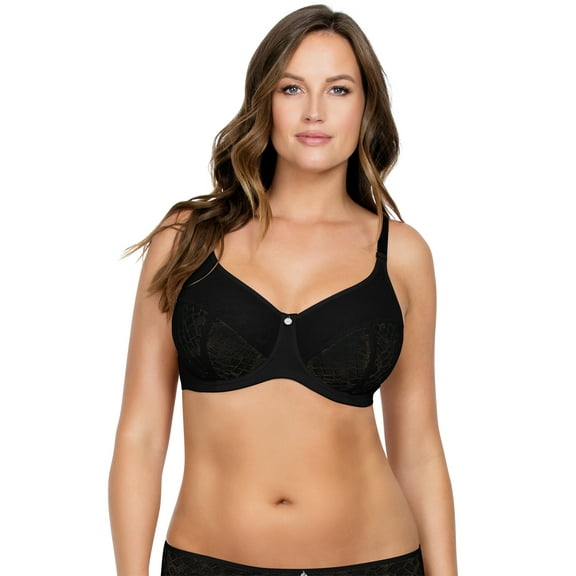 Women's Parfait P5272 Enora Minimizer Bra (Black 30DD)