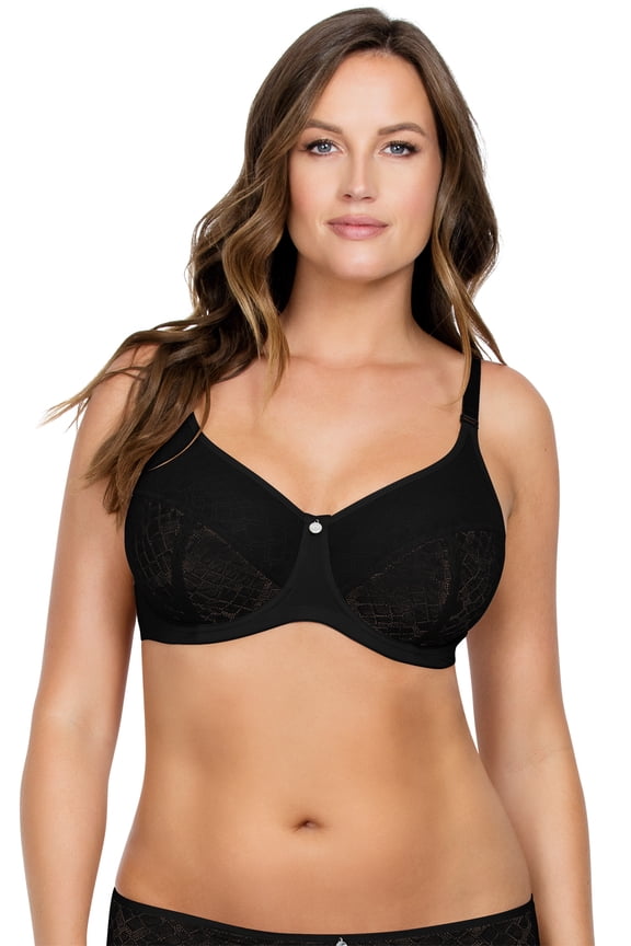Women's Parfait P5272 Enora Minimizer Bra (Black 30DD)
