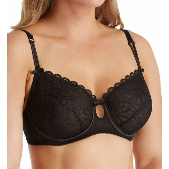 Women's Parfait P5332 Irene Unlined Underwire Bra (Black 40DD)