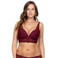 thumbnail image 1 of Women's Parfait P5351 Sandrine Plunge Longline Bra (Burgundy 34FF), 1 of 11