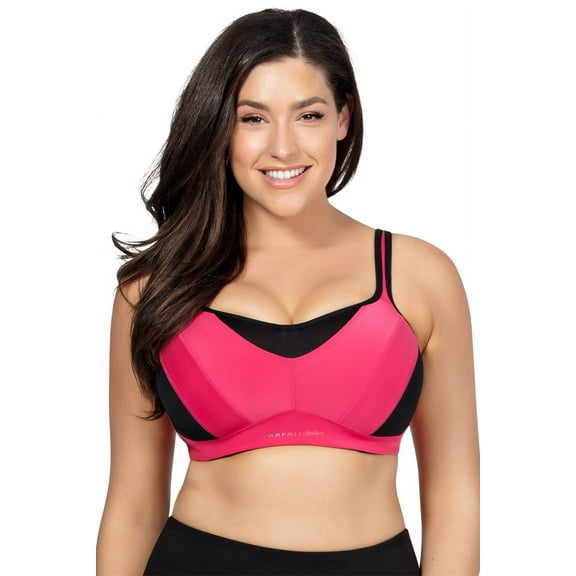 Women's Parfait P5541 Convertible Underwire Sports Bra (Claret Red 44C)
