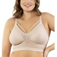 thumbnail image 1 of Women's Parfait P6011 Mia Dot Wire Free Padded Mesh Bralette (Cameo Rose 32F), 1 of 6