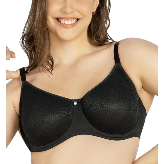 Women's Parfait P60921 Pearl Seamless Minimizer Bra (Black 40DD)