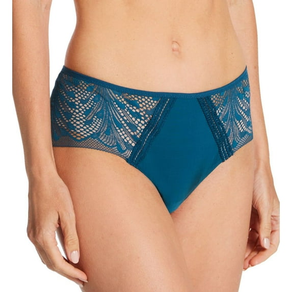 Women's Passionata 43H4 Thelma Hipster Panty (Blue Ming XS)