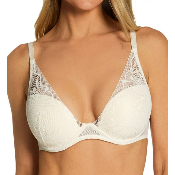 Women's Passionata 43H9 Thelma Plunge Bra (Talc 36F)