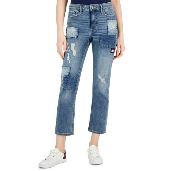 Women's Patchwork Tribeca Ankle Jeans Payton Wash 12
