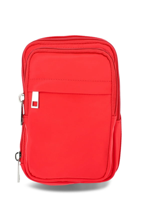 Women's Patriotic Square Sling Bag, Red Engine