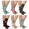 thumbnail image 1 of Women's Pattern Crew Wool Thick Warm Soft Comfortable Winter Socks 6 Pairs, 1 of 4