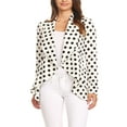 thumbnail image 1 of Women's Pattern Print Casual Office Long Sleeve Open Front Blazer Jacket/Made in USA, 1 of 5