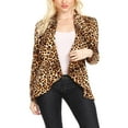 thumbnail image 1 of Women's Pattern Print Casual Office Long Sleeve Open Front Blazer Jacket/Made in USA, 1 of 5