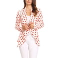 thumbnail image 1 of Women's Pattern Print Casual Office Long Sleeve Open Front Blazer jacket, 1 of 5
