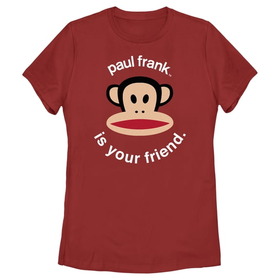 Women's Paul Frank Is Your Friend Julius Graphic Tee Red X Large