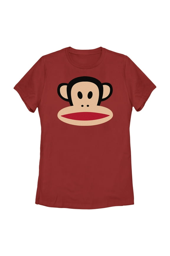 Women's Paul Frank Julius Logo Graphic Tee Red Large