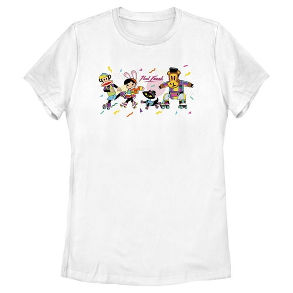 Women's Paul Frank Julius and Friends Graphic Tee White X Large