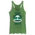 thumbnail image 1 of Women's Paul Frank Think Green Julius the Monkey  Racerback Tank Top Envy Green Medium, 1 of 4