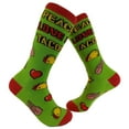 thumbnail image 1 of Women's Peace Love Tacos Socks Funny Saying Cute Graphic Vintage Ladies Footwear, 1 of 7