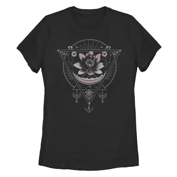 Women's Peaceful Warrior Lotus Flower Graphic T-Shirt