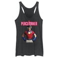 thumbnail image 1 of Women's Peacemaker Hero Portrait  Racerback Tank Top Black Heather Small, 1 of 4