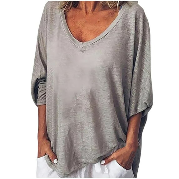 Women's Peach Heart Bat Sleeve T Shirt V Neck Loose T Shirt Womens Neck Tops Long Sleeve Yoga Shirts Women Hiking Shirts Women Short Sleeve Scrub Jackets Casual Women T Shirt Tech Shirt Swim Tops
