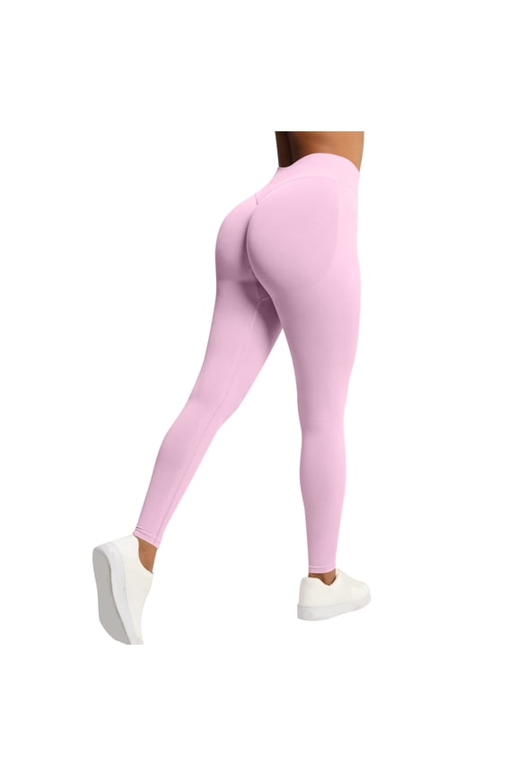 Women's Peach Seamless Solid Color Waist Hip Lift High Yoga Wear Sports Running Fitness Pants Fashion Outdoor Winter Clothing Casual Basic Fall Clothes