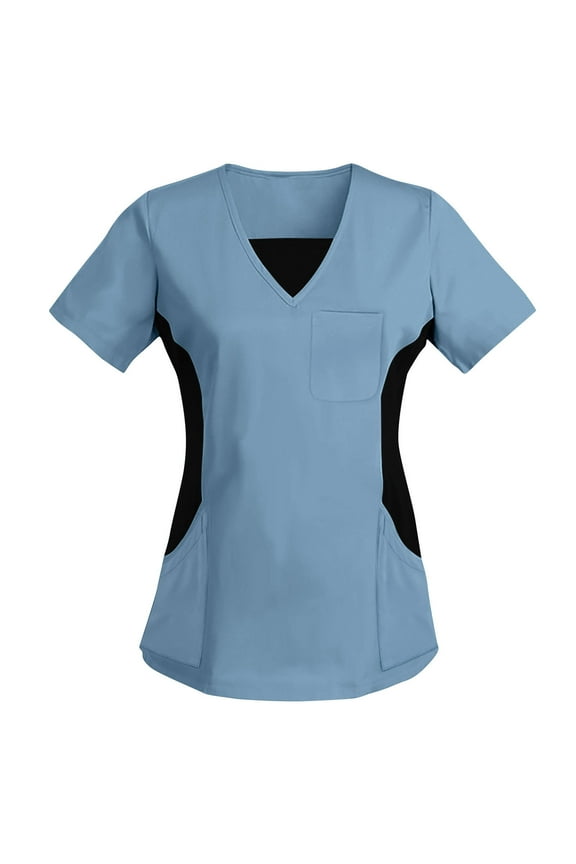 Women's 'Peaches Collection' Double V-Neck Scrub Top