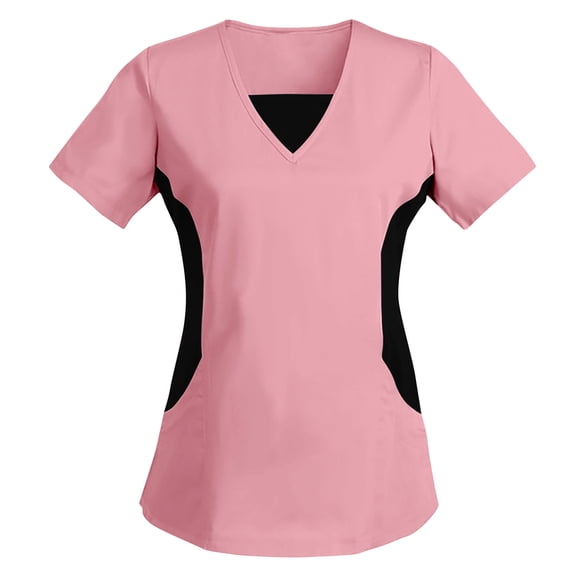 Women's 'Peaches Collection' Double V-Neck Scrub Top