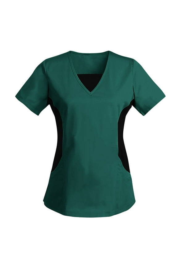Women's 'Peaches Collection' Double V-Neck Scrub Top
