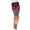 thumbnail image 1 of Women's Peacock Printed Pencil Skirt, 1 of 4