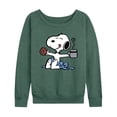 thumbnail image 1 of Peanuts - Donut Coffee Snoopy - Women's French Terry Long Sleeve Pullover, 1 of 5