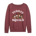 thumbnail image 1 of Peanuts - Turkey Squad - Women's Lightweight French Terry Long Sleeve Shirt, 1 of 6