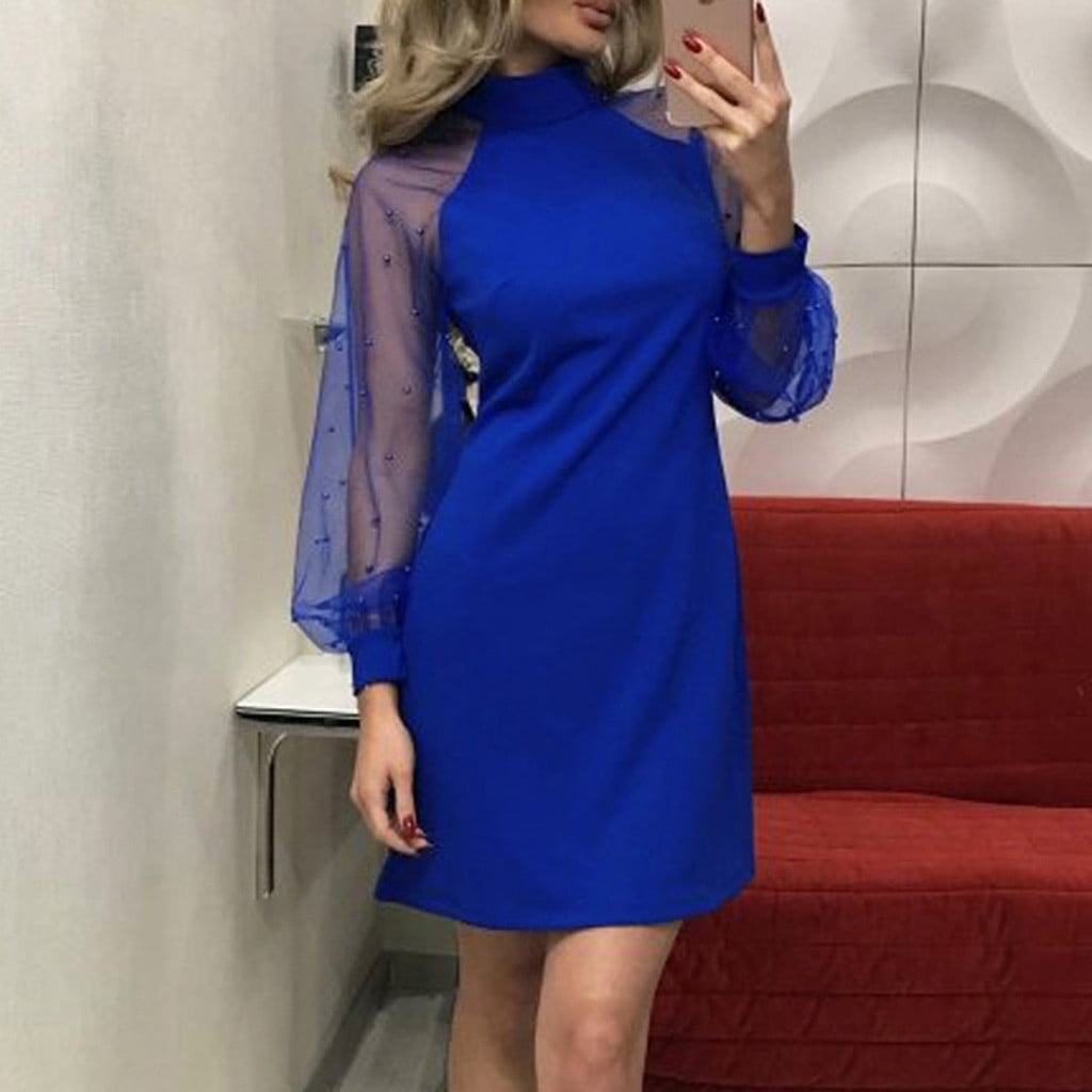 Mini Dress YDUCH Woen's Sexy High Waist Solid Tight Ruched Bodycon Ini Club Party Dress