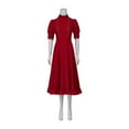 thumbnail image 1 of Women's Pearl  Red Dress Outfits Horror Pearl Red Ball Gown Women Halloween Carnival, 1 of 5