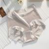 Women's Pearl Satin Panties, High Waist French Retro Icy Silk Quick-Dry Underwear, Luxe Feel Underwear for Sensitive Skin or Warm Weather,Light Gray M
