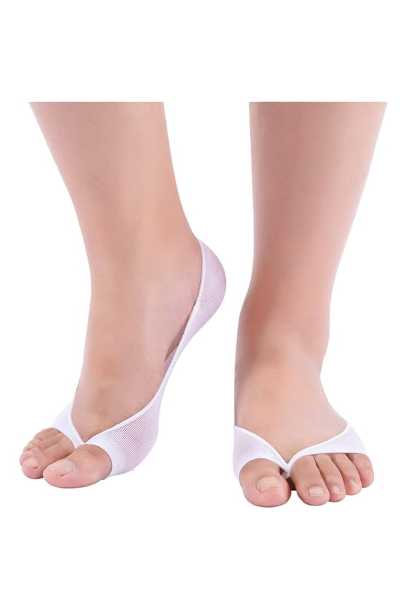 Women's Peep Toe No Show Liner Socks 3 Pairs Non-Slip Heel Grip