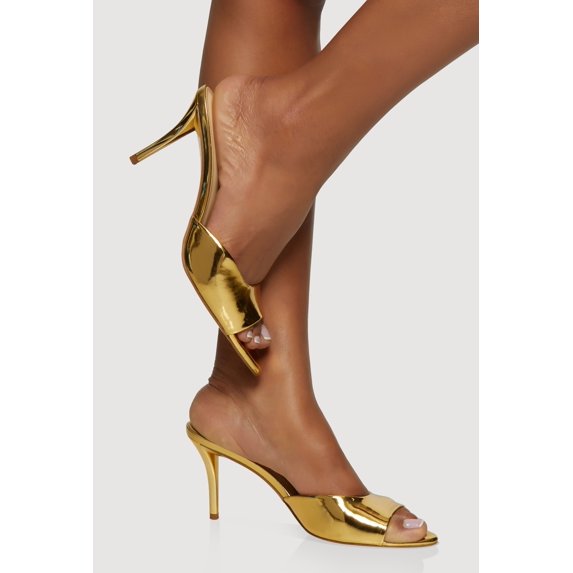 Women's Peep Toe Stiletto Mules