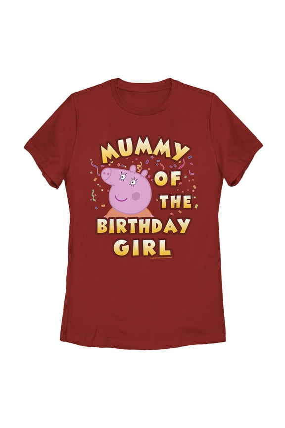 Women's Peppa Pig Mummy of the Birthday Girl Graphic T-Shirt