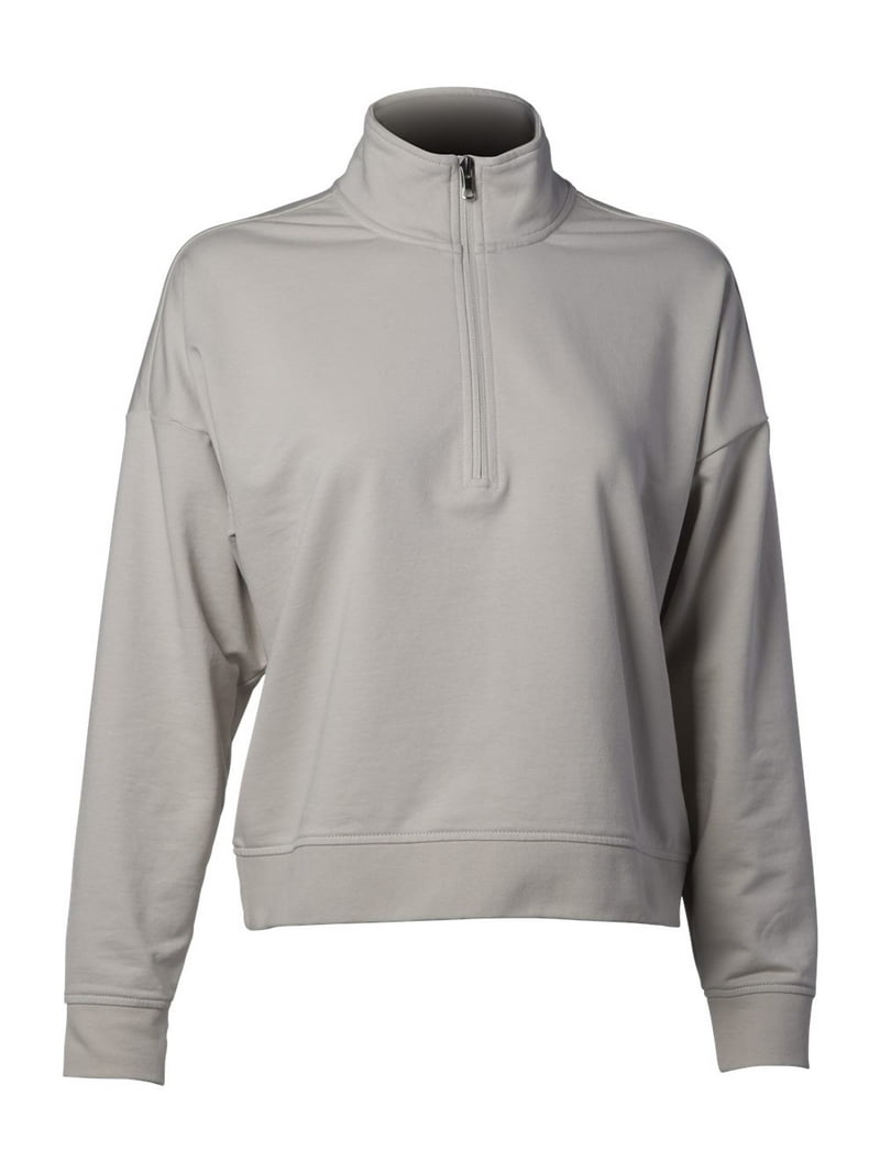 Independent Trading Co. EXP15WPQ Women's Perform Quarter Zip-Smoke
