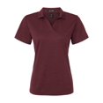 thumbnail image 1 of AllPro 4HM00L Women's Performance Mélange Polo-Maroon Melange-L, 1 of 6