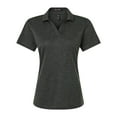 thumbnail image 1 of AllPro 4HM00L Women's Performance Mélange Polo-Black Melange-S, 1 of 6