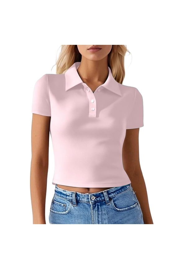 Women's Performance T Shirts With Button Detail For Active And Casual Wear Short Sleeve Style Versatile Throughout All Seasons