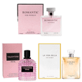 thumbnail image 1 of Women’s Perfume Gift Set – 3 Pack Eau de Parfum (3.4 oz Each) – Long Lasting Floral & Sweet Fragrance Collection for Her – Includes Romantic, Valentine Pink & La Vida Bella, 1 of 1