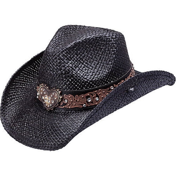 Flint Straw Western Drifter Cowboy Hat