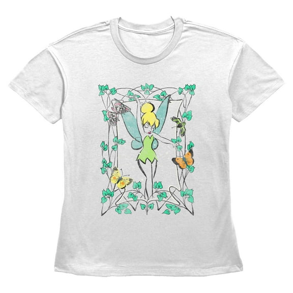 Women's Peter Pan Butterflies Tinker  Graphic T-Shirt